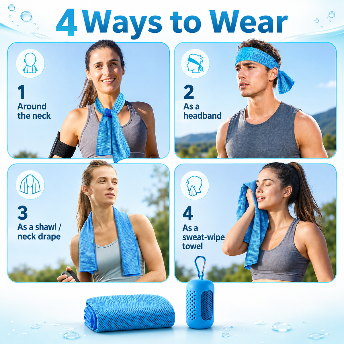 CoolZa products used for cooling comfort and active support